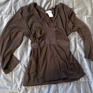 Brown 2000s old navy top